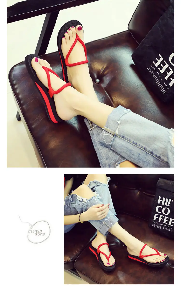 2026 New Style Flip-Flops for Women, Summer Thick-Soled Non-Slip Sandals, Fashionable Versatile Outdoor Trendy Beach Shoes — feature 13