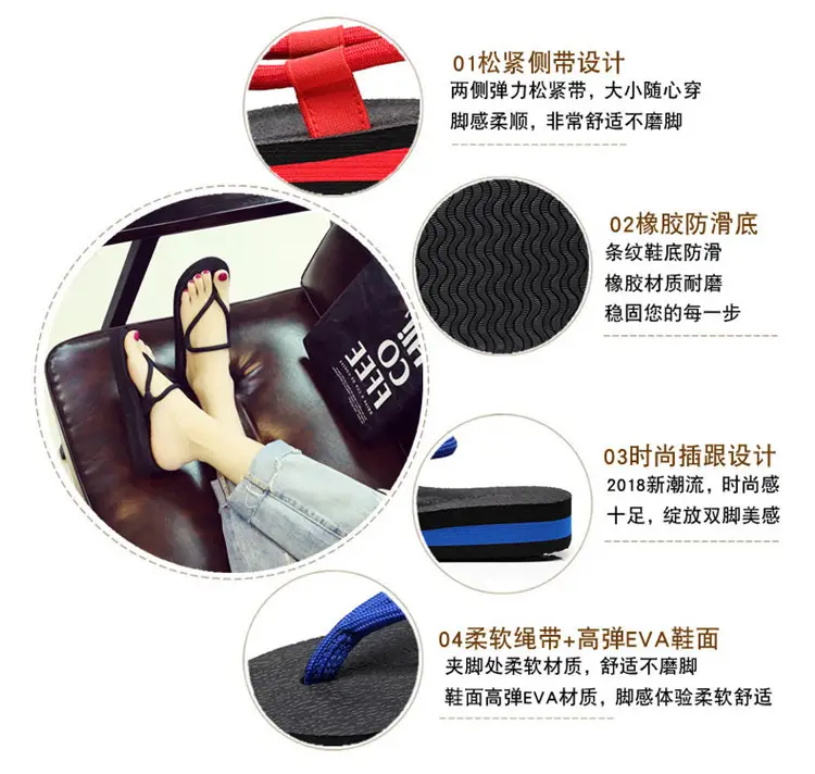 2026 New Style Flip-Flops for Women, Summer Thick-Soled Non-Slip Sandals, Fashionable Versatile Outdoor Trendy Beach Shoes — feature 4