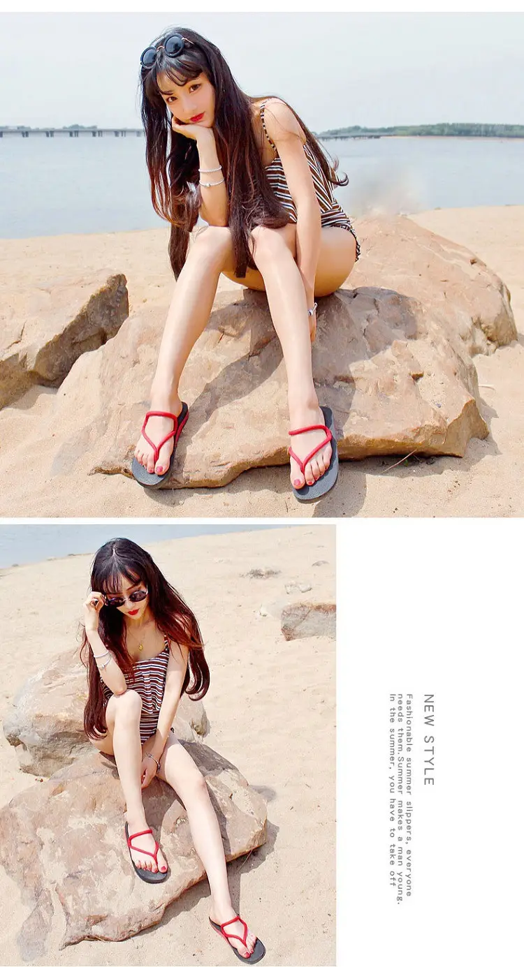 2026 New Style Flip-Flops for Women, Summer Thick-Soled Non-Slip Sandals, Fashionable Versatile Outdoor Trendy Beach Shoes — feature 6
