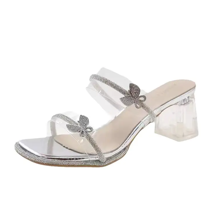 Fairy Bow Rhinestone Thong Sandals Women Summer - Image 7