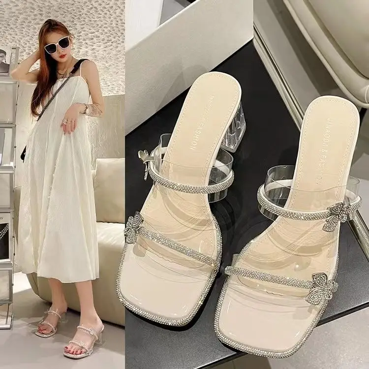 Fairy Bow Rhinestone Thong Sandals Women Summer โ feature 6