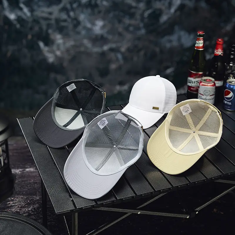 Grey Mesh Baseball Cap for Men Summer - Image 9