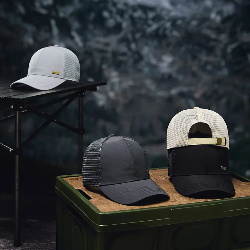Grey Mesh Baseball Cap for Men Summer - Image 10