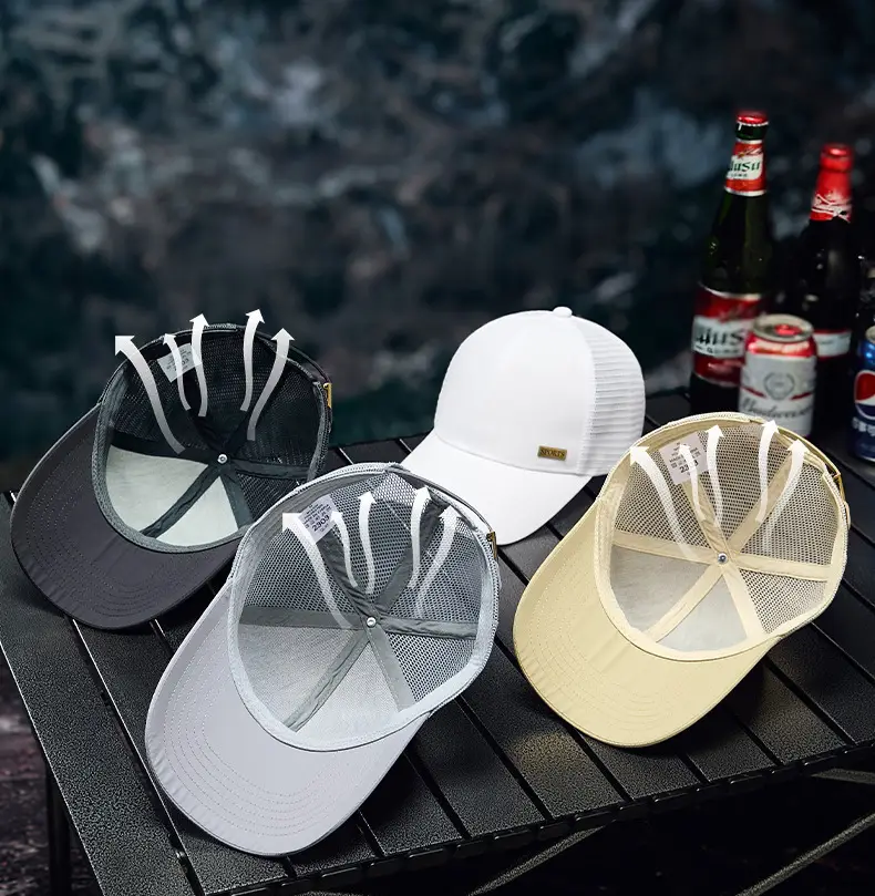 Grey Mesh Baseball Cap for Men Summer — feature 11