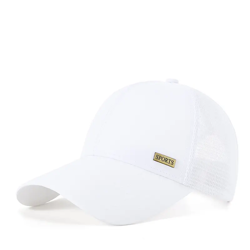 Grey Mesh Baseball Cap for Men Summer - Image 6