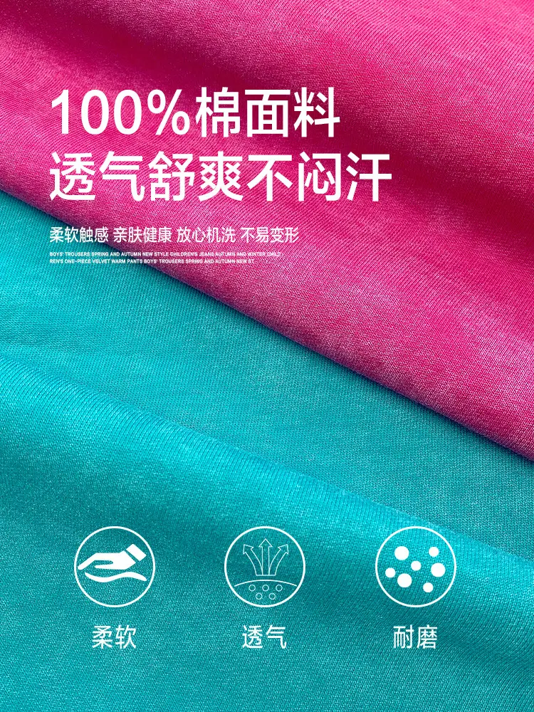 Kids T-Shirt Blue Cotton Summer Street Style — feature 3
