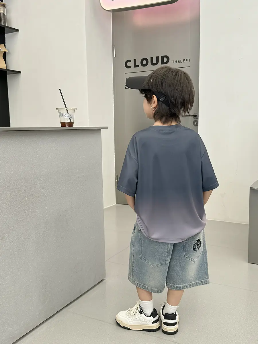 Haima Boys Grey Cotton T-Shirt Summer 2026 - Image 6