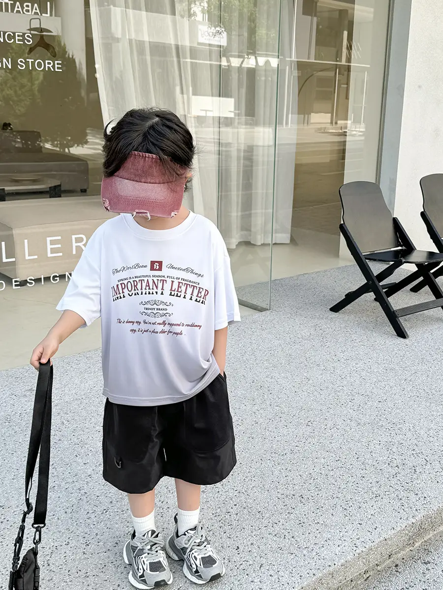 Haima Boys Grey Cotton T-Shirt Summer 2026 - Image 7