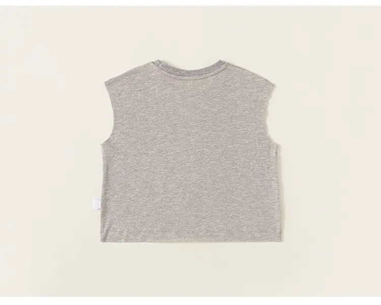 Yubao Kids Sleeveless Pink Vest with Korean Necklace — feature 17