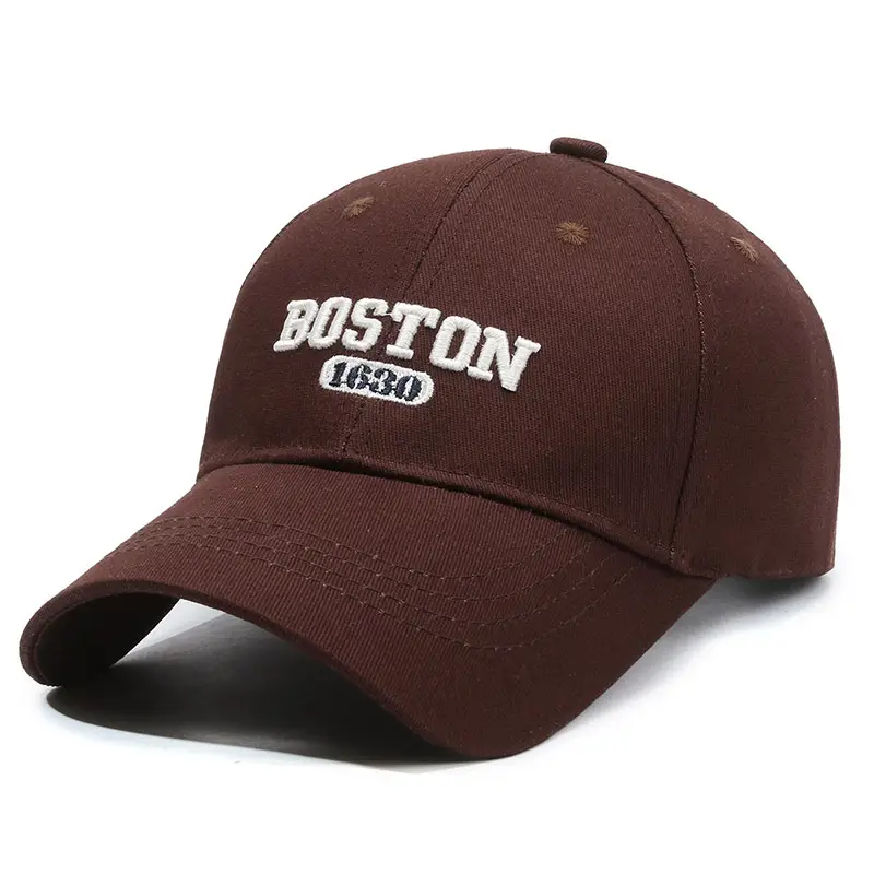 Boston 1980 Embroidered Baseball Cap White Large - Image 5
