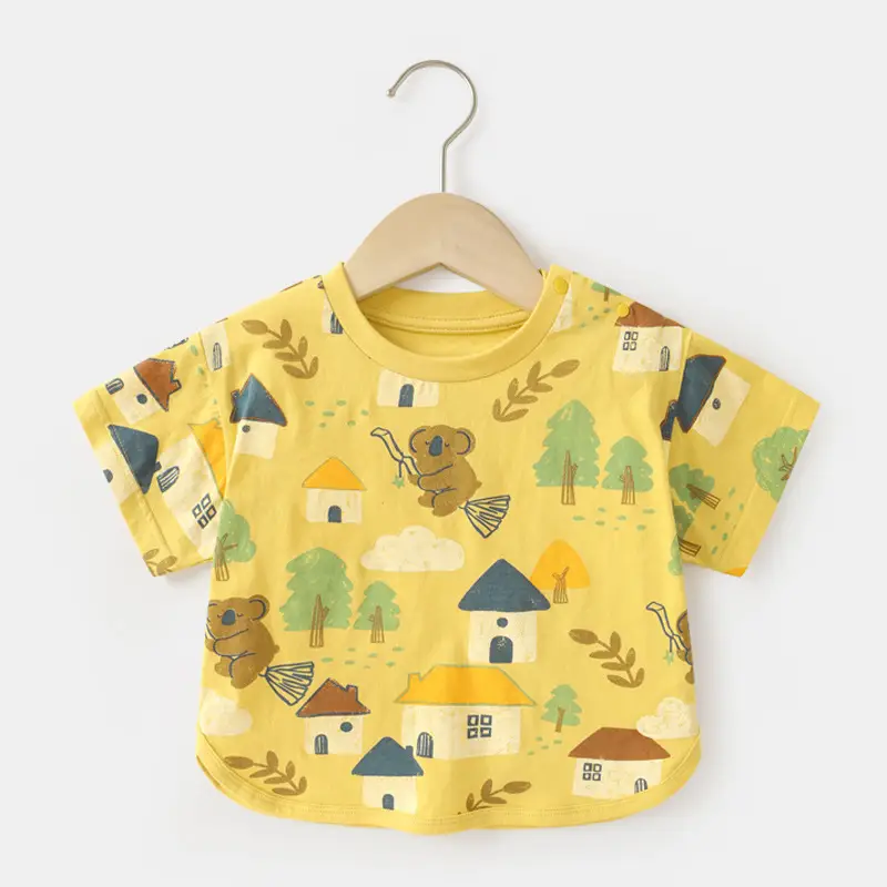Baby Striped Sleeveless T-Shirt Pink Beige - Image 5