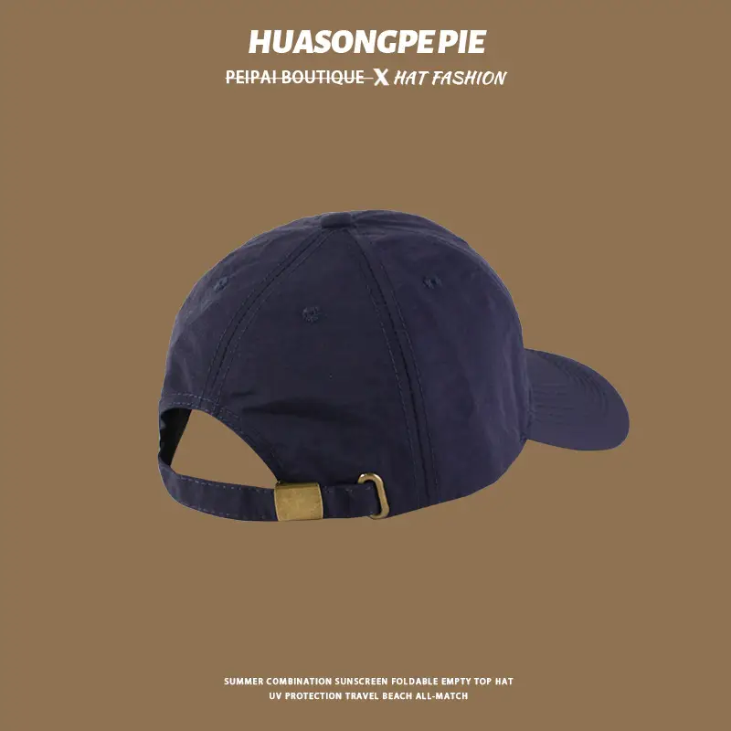 Men Black UV Protection Cap with H-T Logo — feature 12
