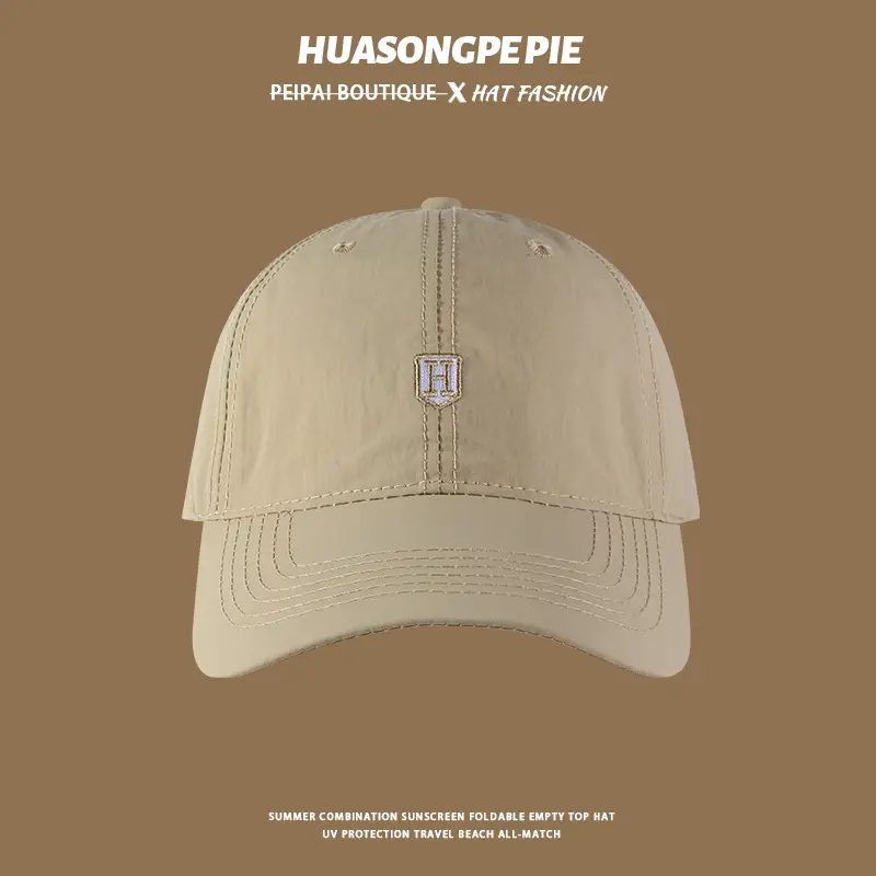 Men Black UV Protection Cap with H-T Logo — feature 7