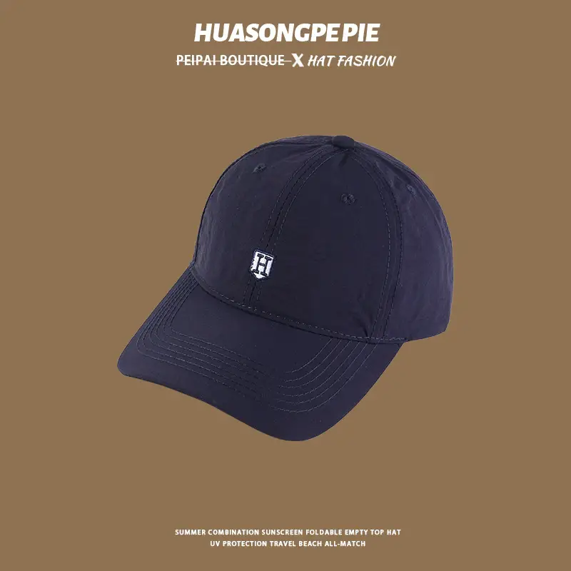 Men Black UV Protection Cap with H-T Logo — feature 9