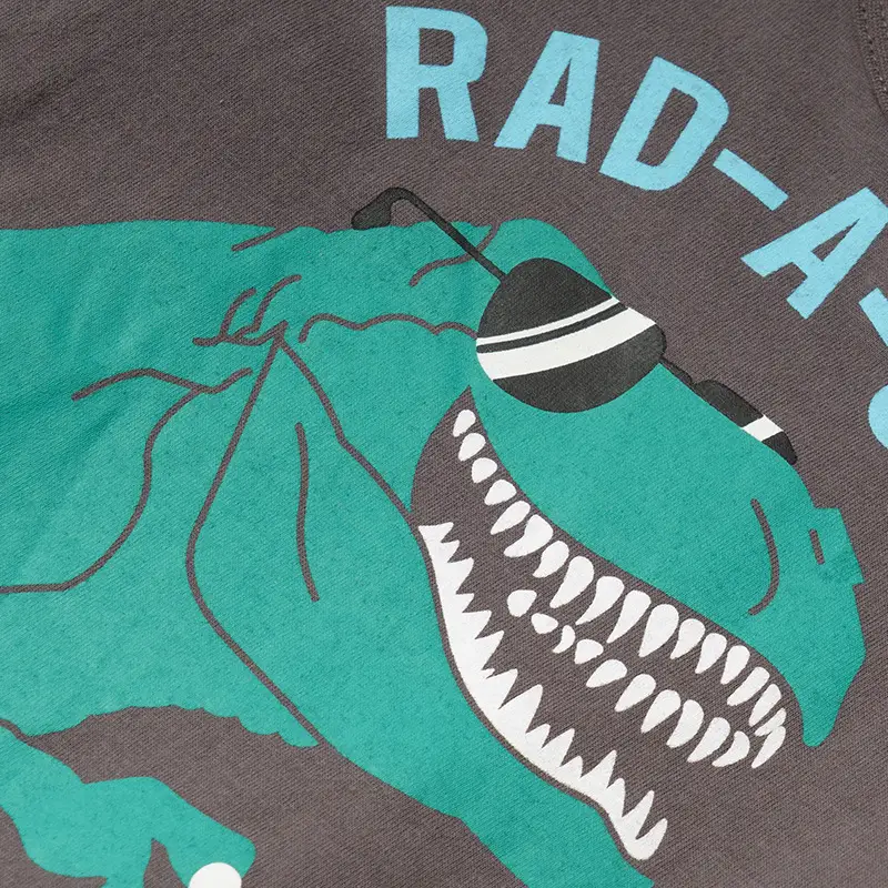Malwee Boys Rad-A-Sauri Long Sleeve T-Shirt Brown - Image 8