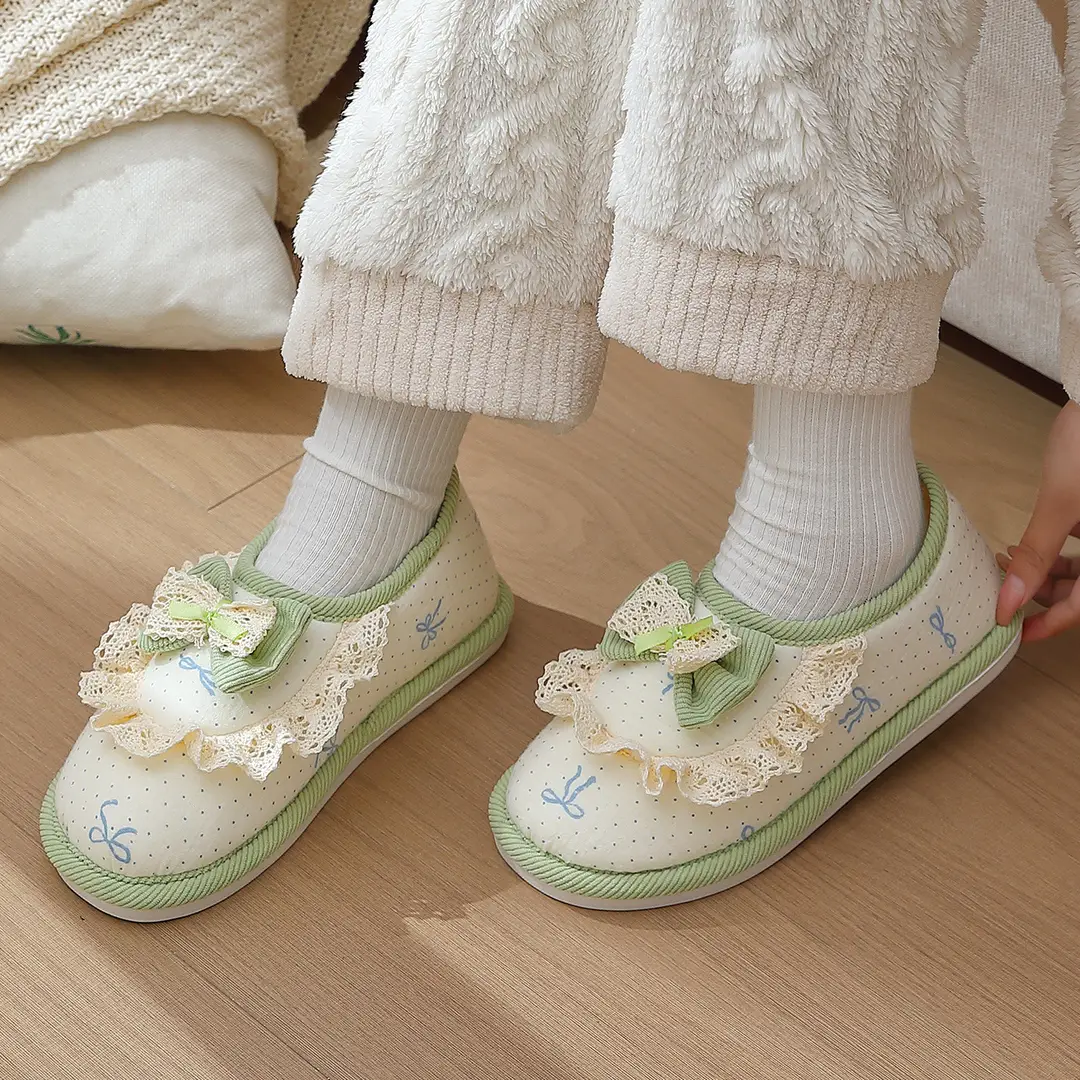 Maternity Postpartum Shoes for Spring and Autumn, Thin and Breathable Indoor Non-Slip Magic Tape Closed-Back Cotton Slippers for Women, Wholesale - Image 19