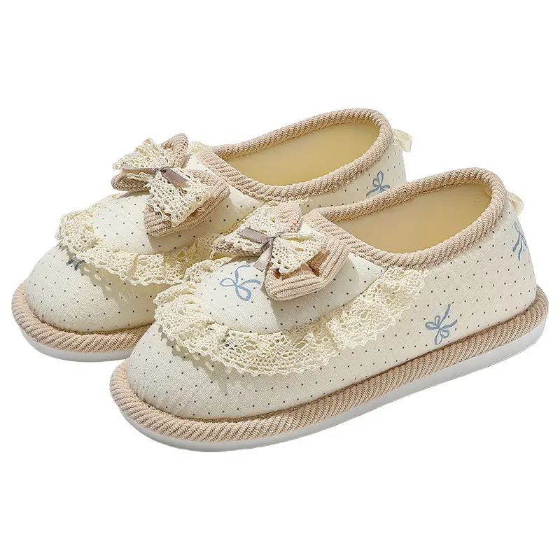 Maternity Postpartum Shoes for Spring and Autumn, Thin and Breathable Indoor Non-Slip Magic Tape Closed-Back Cotton Slippers for Women, Wholesale - Image 21
