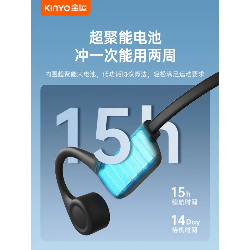 Over-Ear Bluetooth Earphones with Bone Conduction & Long Battery - Image 7