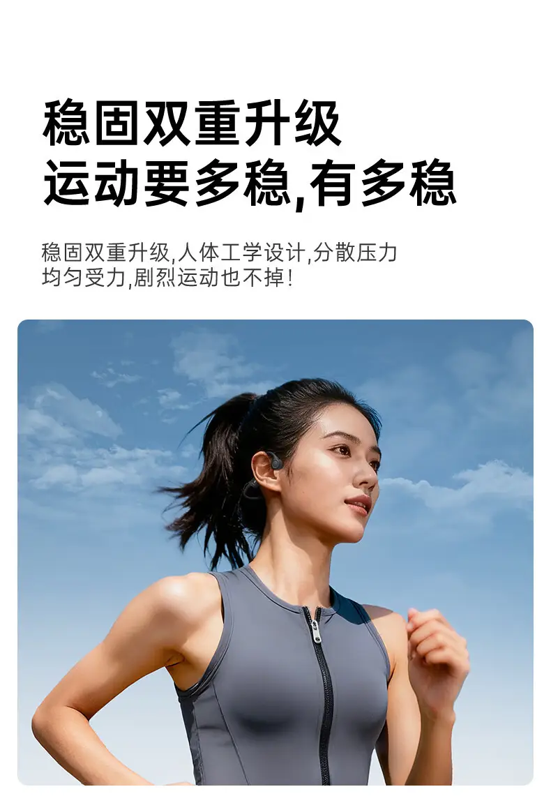 Over-Ear Bluetooth Earphones with Bone Conduction & Long Battery β feature 11