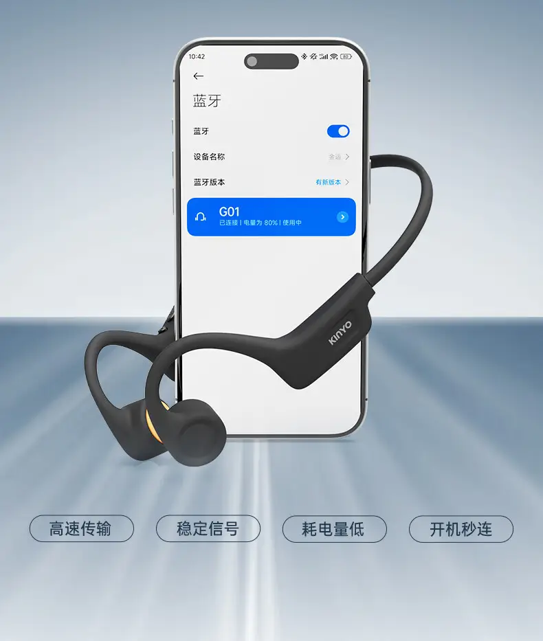 Over-Ear Bluetooth Earphones with Bone Conduction & Long Battery β feature 30