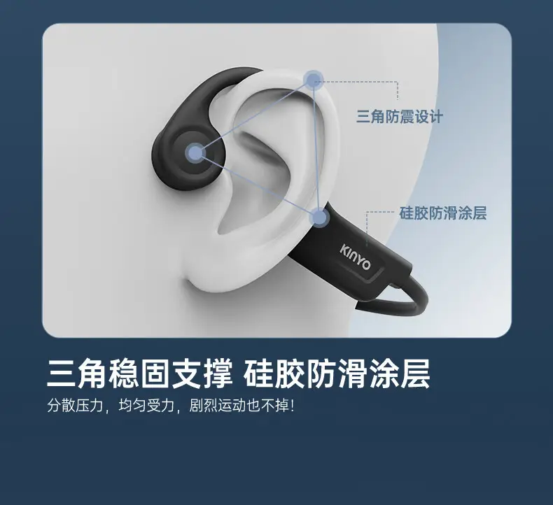 Over-Ear Bluetooth Earphones with Bone Conduction & Long Battery β feature 5