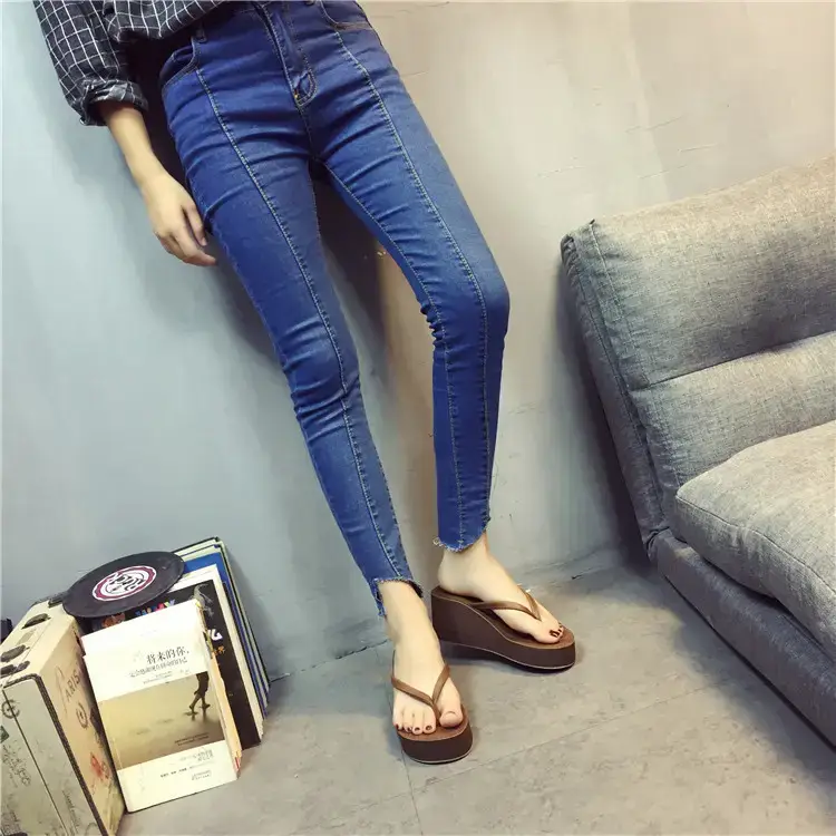 2026 New Summer Sandals, Beach Slippers, Women's Flip-Flops, Wedge Heels, Thick Soles, Non-Slip High Heels, Flip-Flops for Outdoor Wear — feature 16