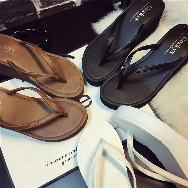 2026 New Summer Sandals, Beach Slippers, Women's Flip-Flops, Wedge Heels, Thick Soles, Non-Slip High Heels, Flip-Flops for Outdoor Wear — feature 27