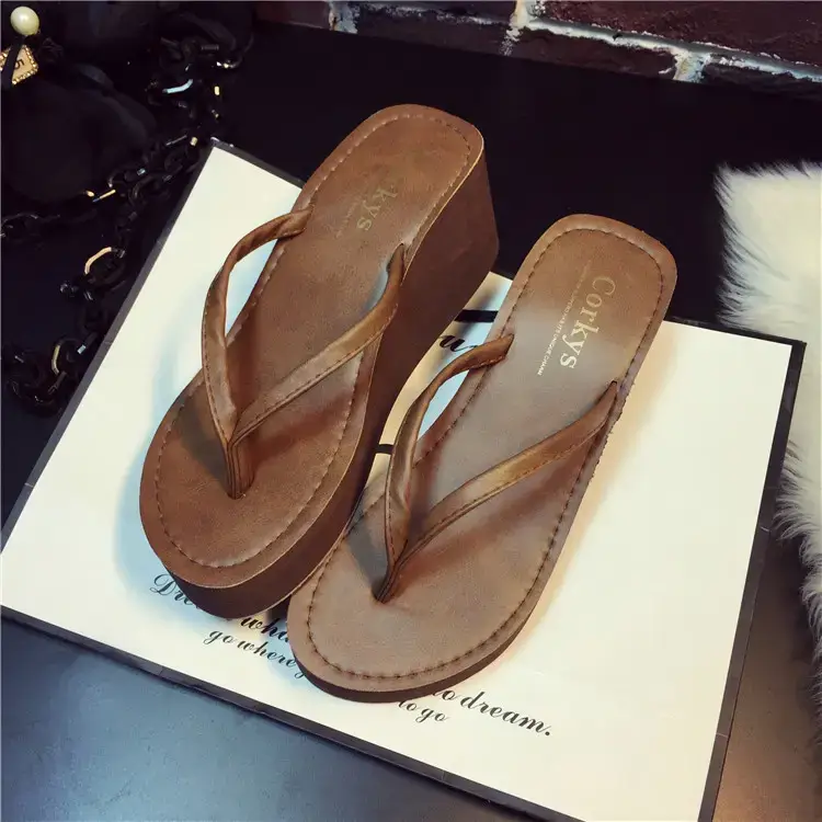 2026 New Summer Sandals, Beach Slippers, Women's Flip-Flops, Wedge Heels, Thick Soles, Non-Slip High Heels, Flip-Flops for Outdoor Wear — feature 29