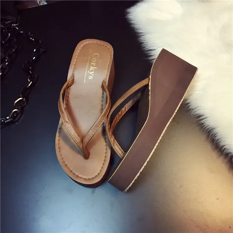 2026 New Summer Sandals, Beach Slippers, Women's Flip-Flops, Wedge Heels, Thick Soles, Non-Slip High Heels, Flip-Flops for Outdoor Wear — feature 30