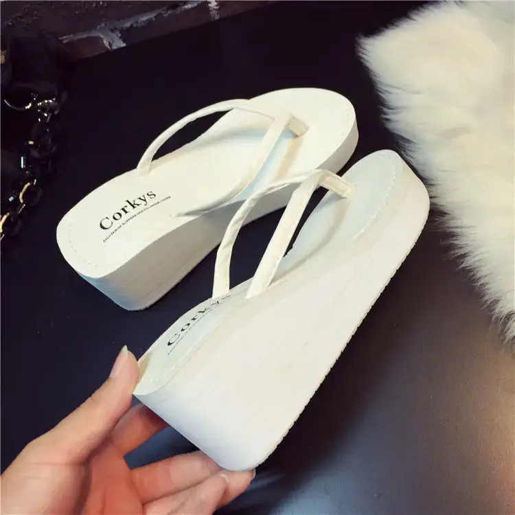 2026 New Summer Sandals, Beach Slippers, Women's Flip-Flops, Wedge Heels, Thick Soles, Non-Slip High Heels, Flip-Flops for Outdoor Wear — feature 32