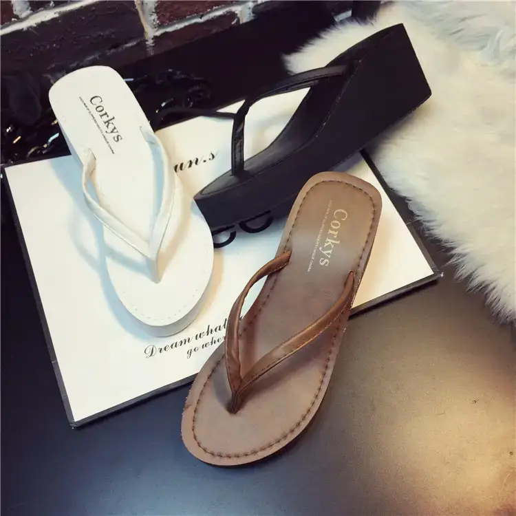 2026 New Summer Sandals, Beach Slippers, Women's Flip-Flops, Wedge Heels, Thick Soles, Non-Slip High Heels, Flip-Flops for Outdoor Wear — feature 4