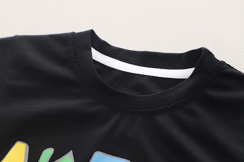 New Kids Summer T-Shirt Suit Black Orange White — feature 10