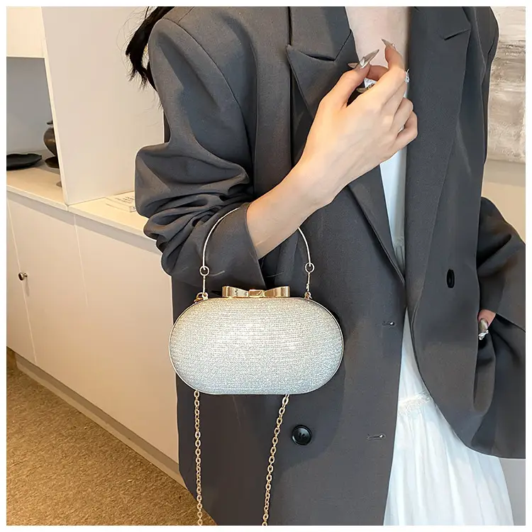 Silver Chain Shoulder Bag for Women 2024 Spring Summer — feature 23