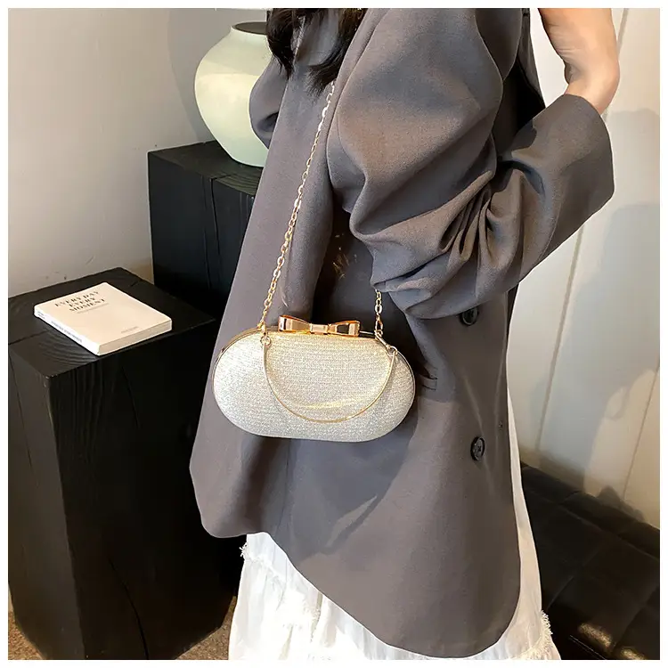 Silver Chain Shoulder Bag for Women 2024 Spring Summer — feature 25