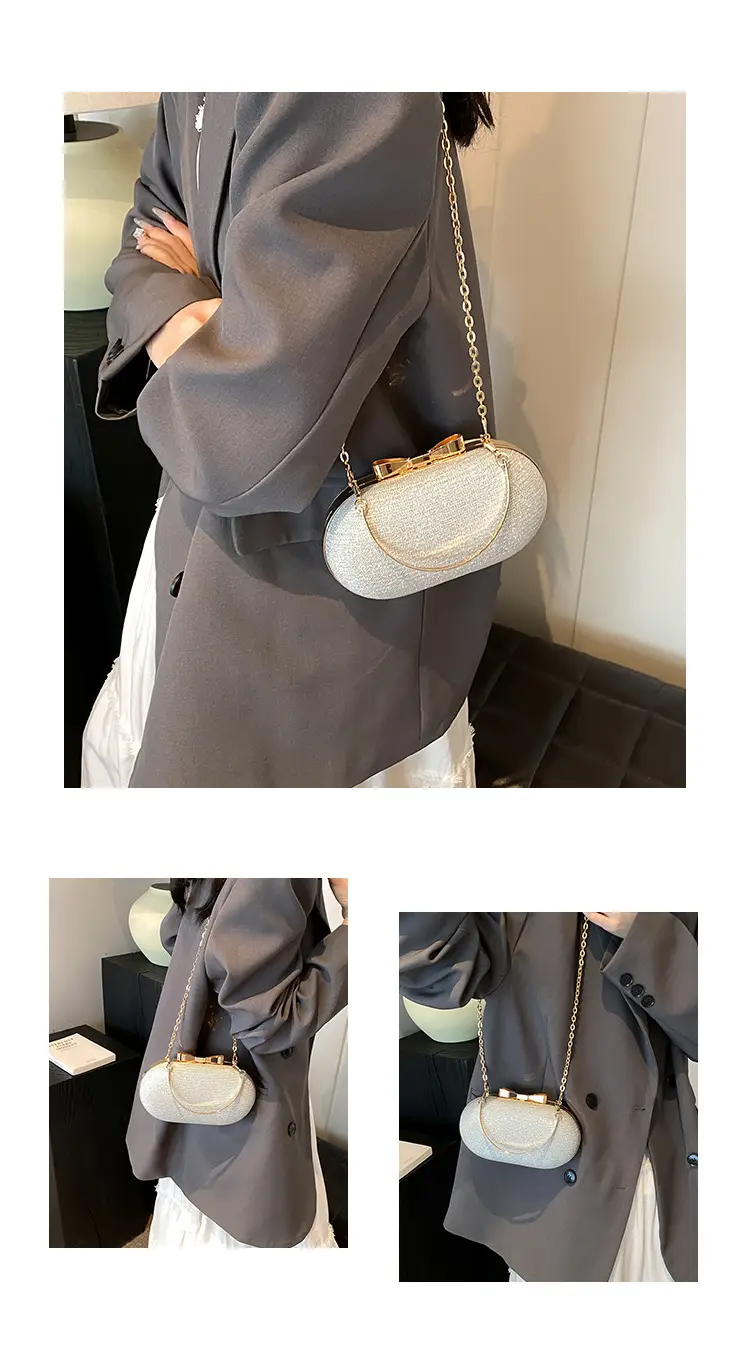 Silver Chain Shoulder Bag for Women 2024 Spring Summer — feature 26