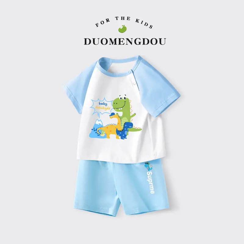 Boys Cotton 2-Piece Shorts Set Three Bears Print - Image 7