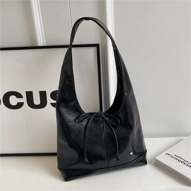 Pink Korean Style Shoulder Bag with Bow Detail - Image 8