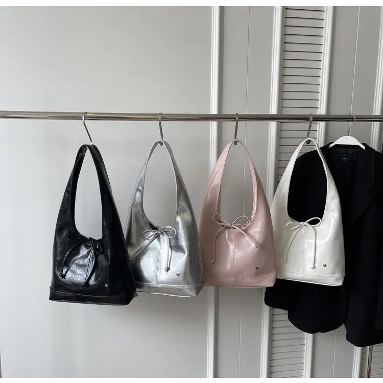 Pink Korean Style Shoulder Bag with Bow Detail — feature 29