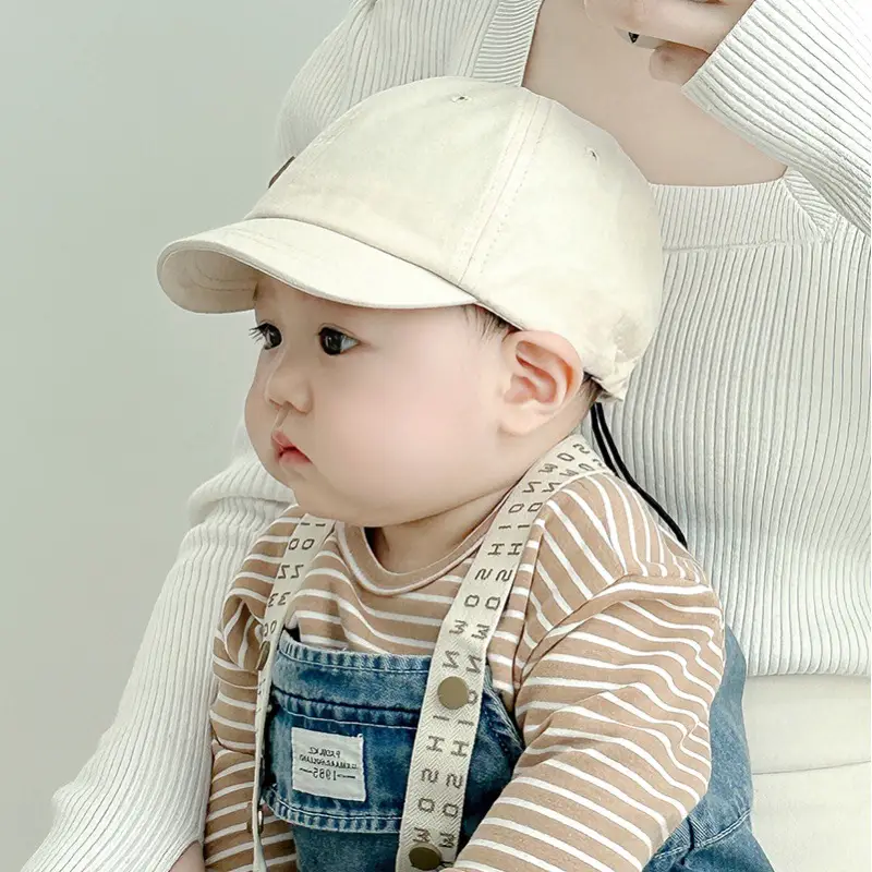 Baby Cap White Hello Emoji Summer Boys Girls - Image 16