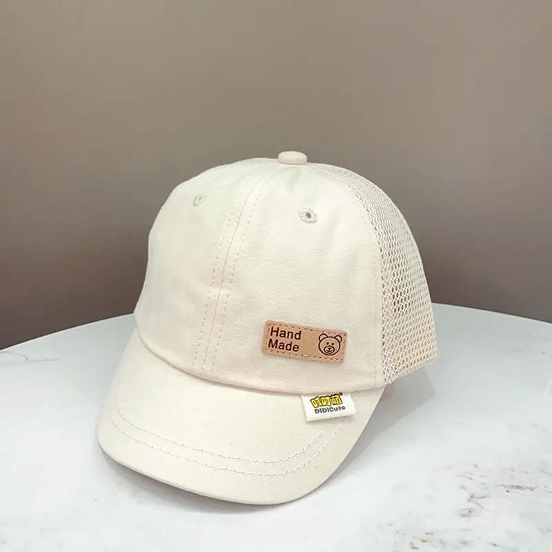 Baby Cap White Hello Emoji Summer Boys Girls - Image 6