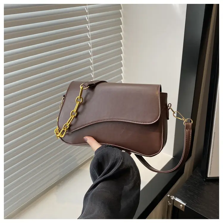 Black Crossbody Bag with Gold Chain for Women — feature 20