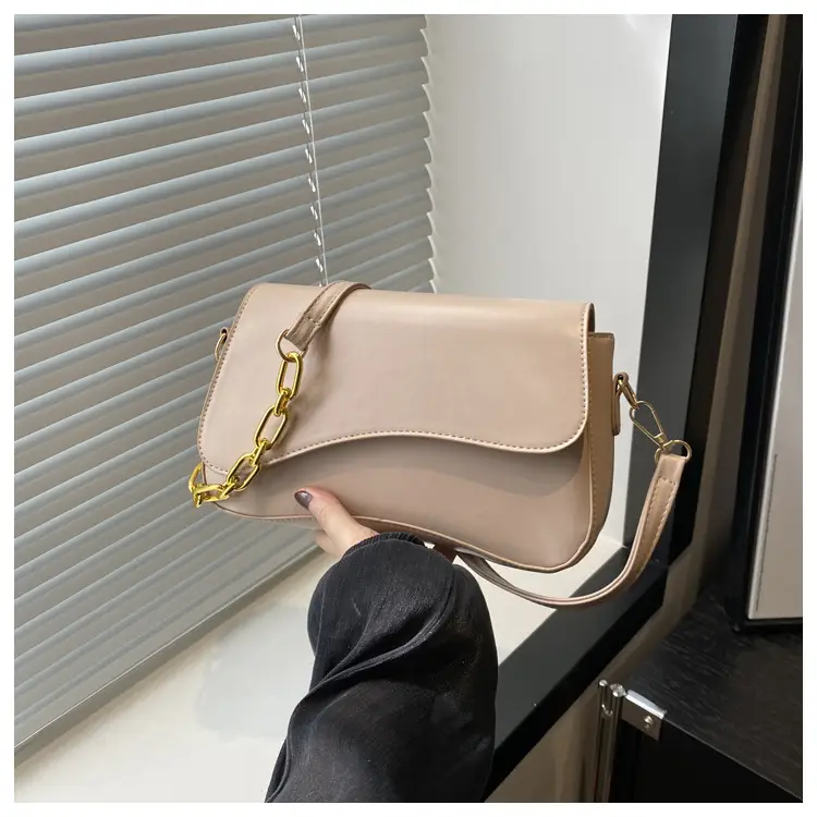 Black Crossbody Bag with Gold Chain for Women — feature 21