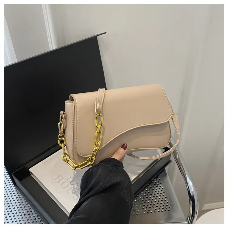 Black Crossbody Bag with Gold Chain for Women — feature 27