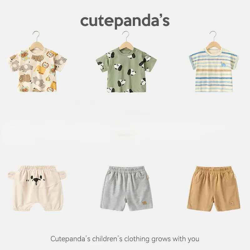 Baby T-Shirt Shorts Set Summer Cotton Kids