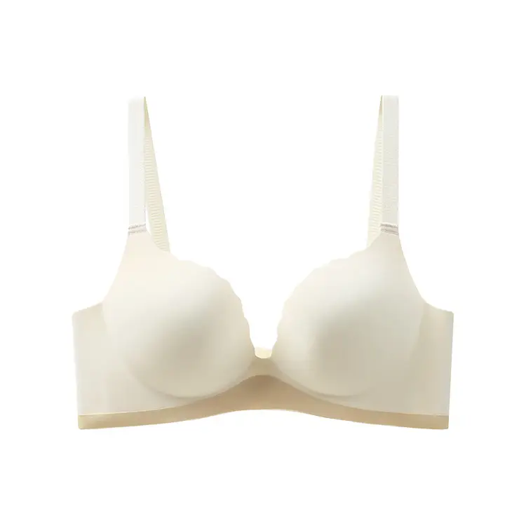 [Super soft] one-piece seamless underwear women's small chest gathered accessory breasts without steel ring comfortable bra not empty cup