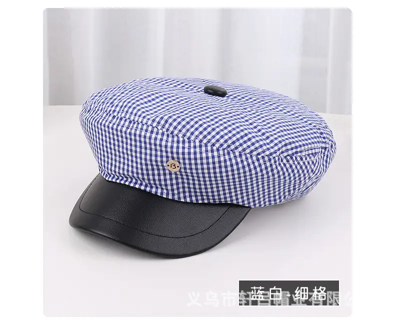 Men Red Plaid Bow Tie Sun Hat — feature 34