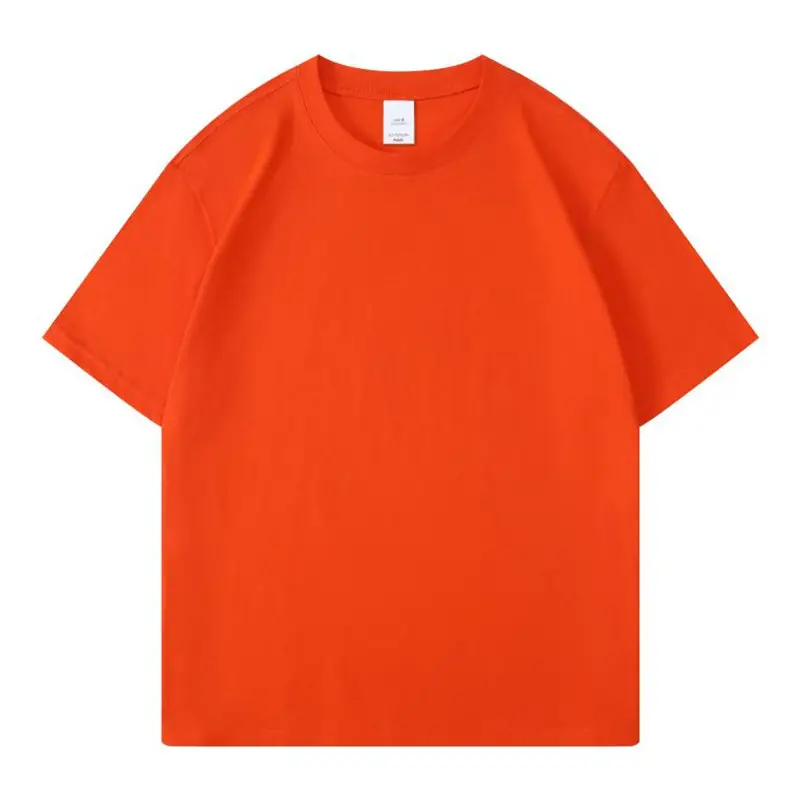 Men Loose Fit Orange Cotton T-Shirt 79000 - Image 24