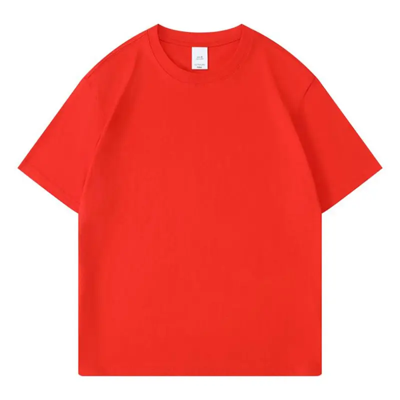Men Loose Fit Orange Cotton T-Shirt 79000 - Image 5