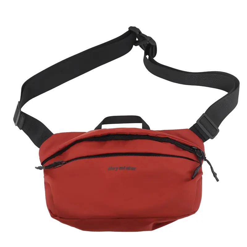 Men's Red Crossbody Phone Bag with Adjustable Strap - Image 9