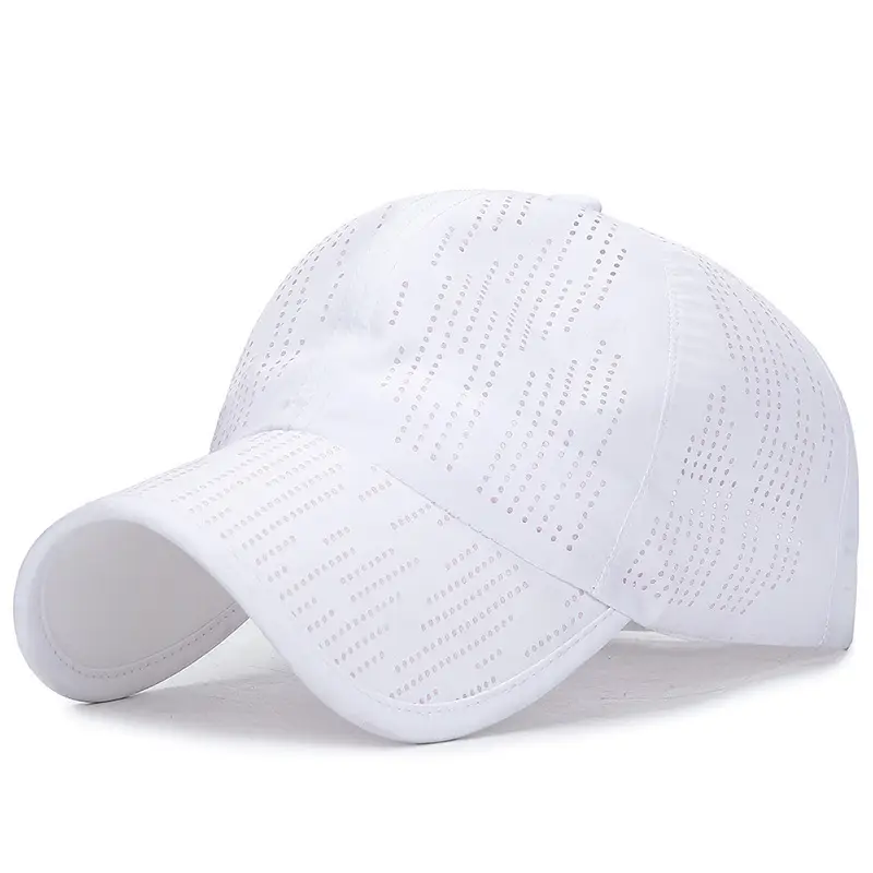 Blue Laser Punched Baseball Cap for Men Women Travel Outdoor Sports - Image 2